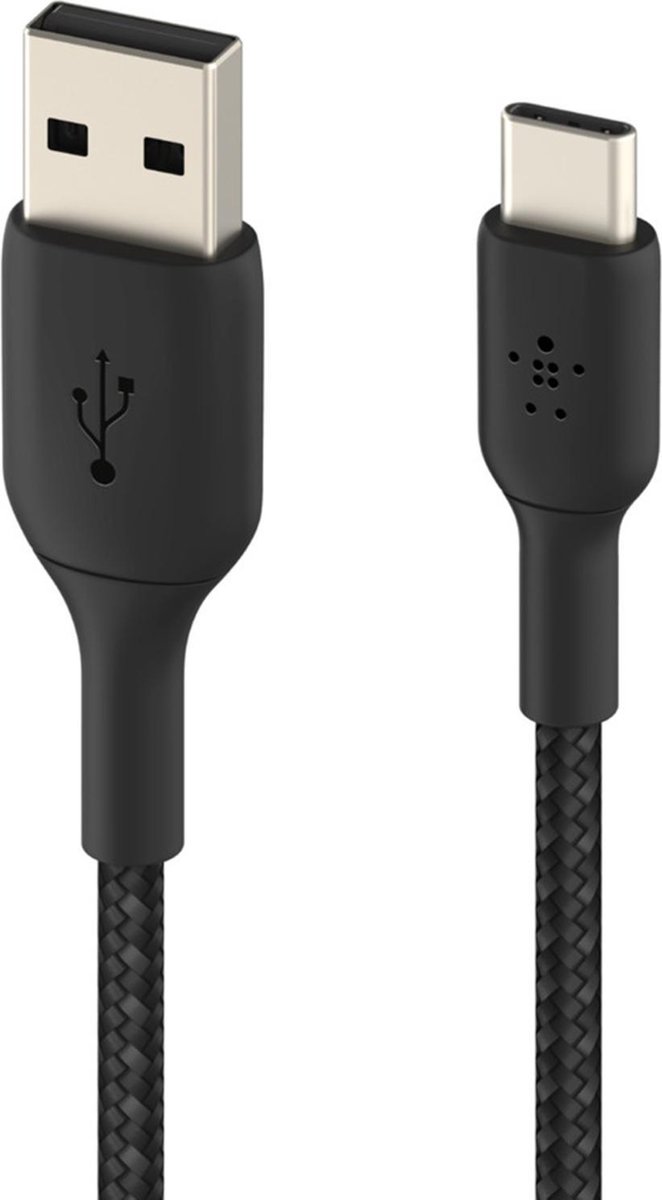 Belkin Braided USB-C-naar-USB-A 3 Meter - Zwart