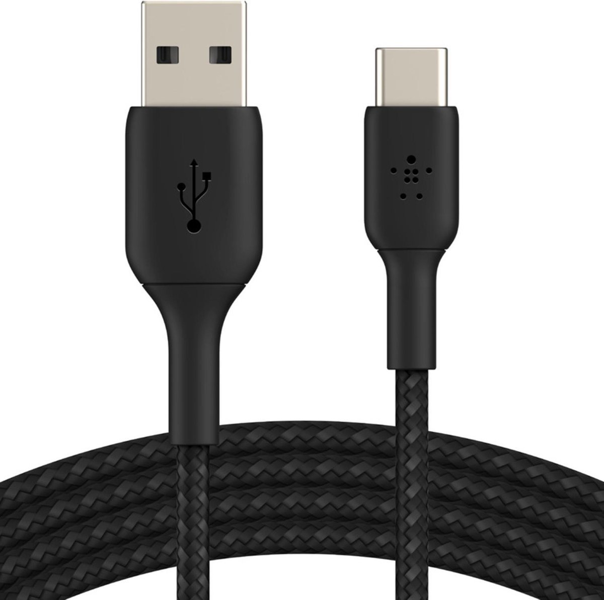 Belkin Braided USB-C-naar-USB-A 3 Meter - Zwart