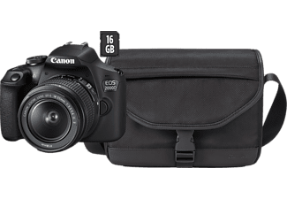 Canon EOS 2000D + EF-S 18-55mm f/3.5-5.6 + 16GB + tas