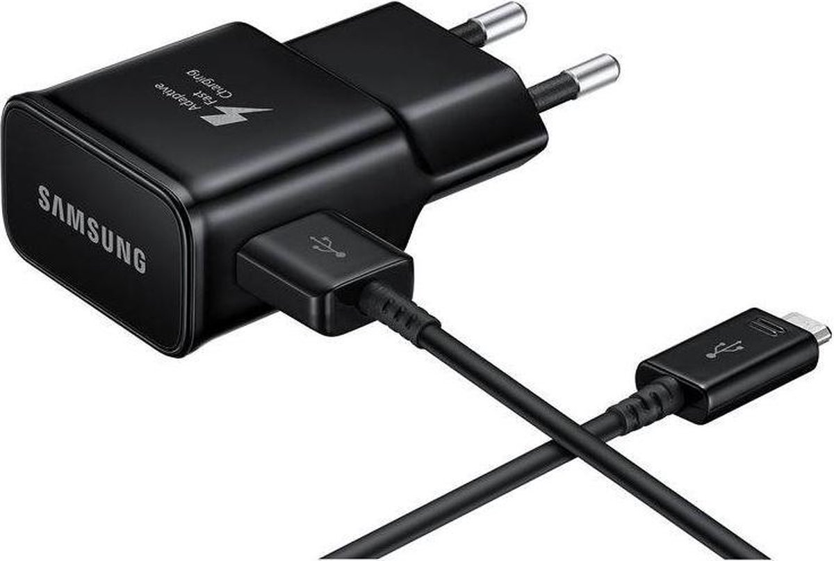Samsung Wallcharger met Fast Charging + USB-C-kabel - Zwart