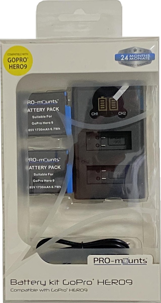 PRO-mounts Battery Kit for GoPro HERO9