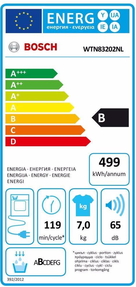 Bosch WTN83202NL - Wit
