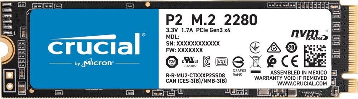 Crucial P2 SSD 1 TB