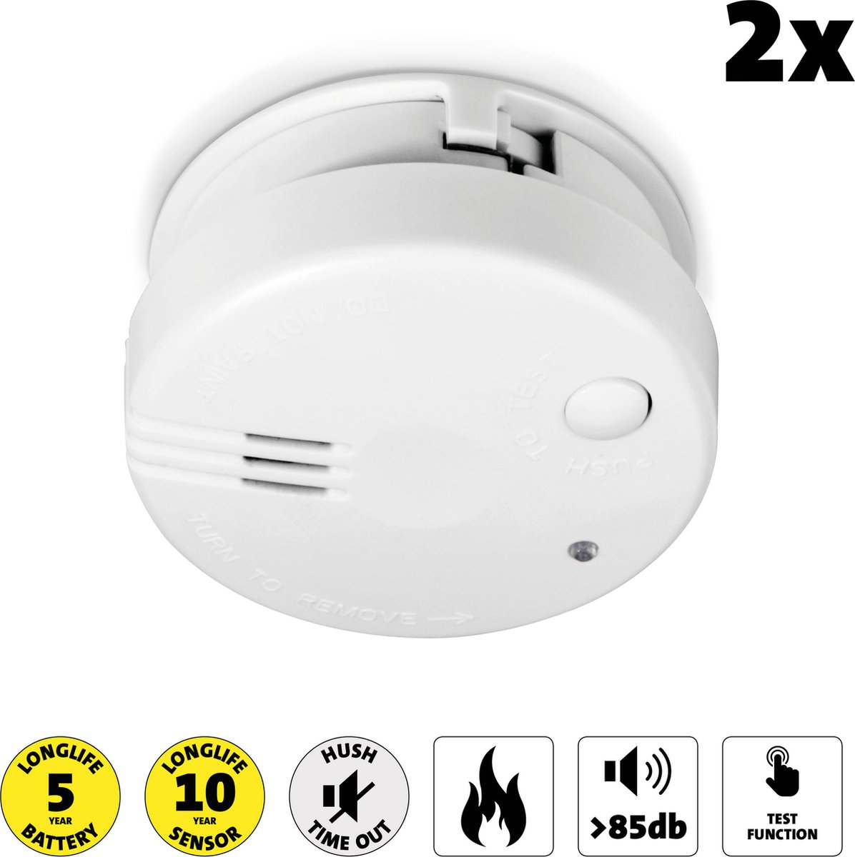 Alecto SA-100 Mini (5 jaar) Duo Pack