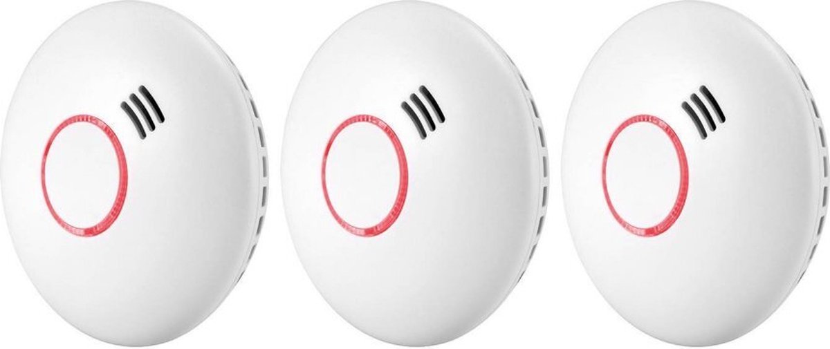 Alecto SA-43 (1 jaar) 3-Pack - Wit