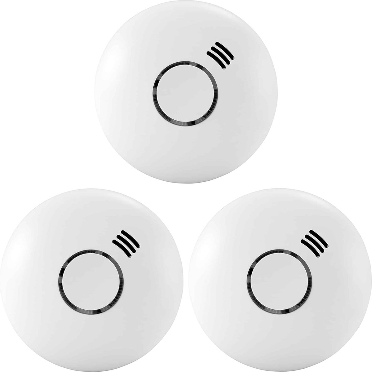 Alecto SA-43 (1 jaar) 3-Pack - Wit