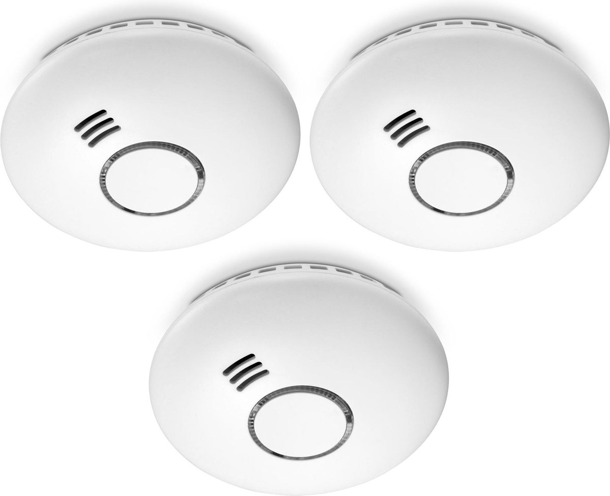 Alecto SA-43 (1 jaar) 3-Pack - Wit