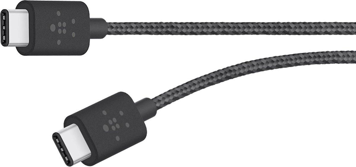 Belkin MIXIT Metallic USB-C naar USB-C-oplaadkabel - Negro