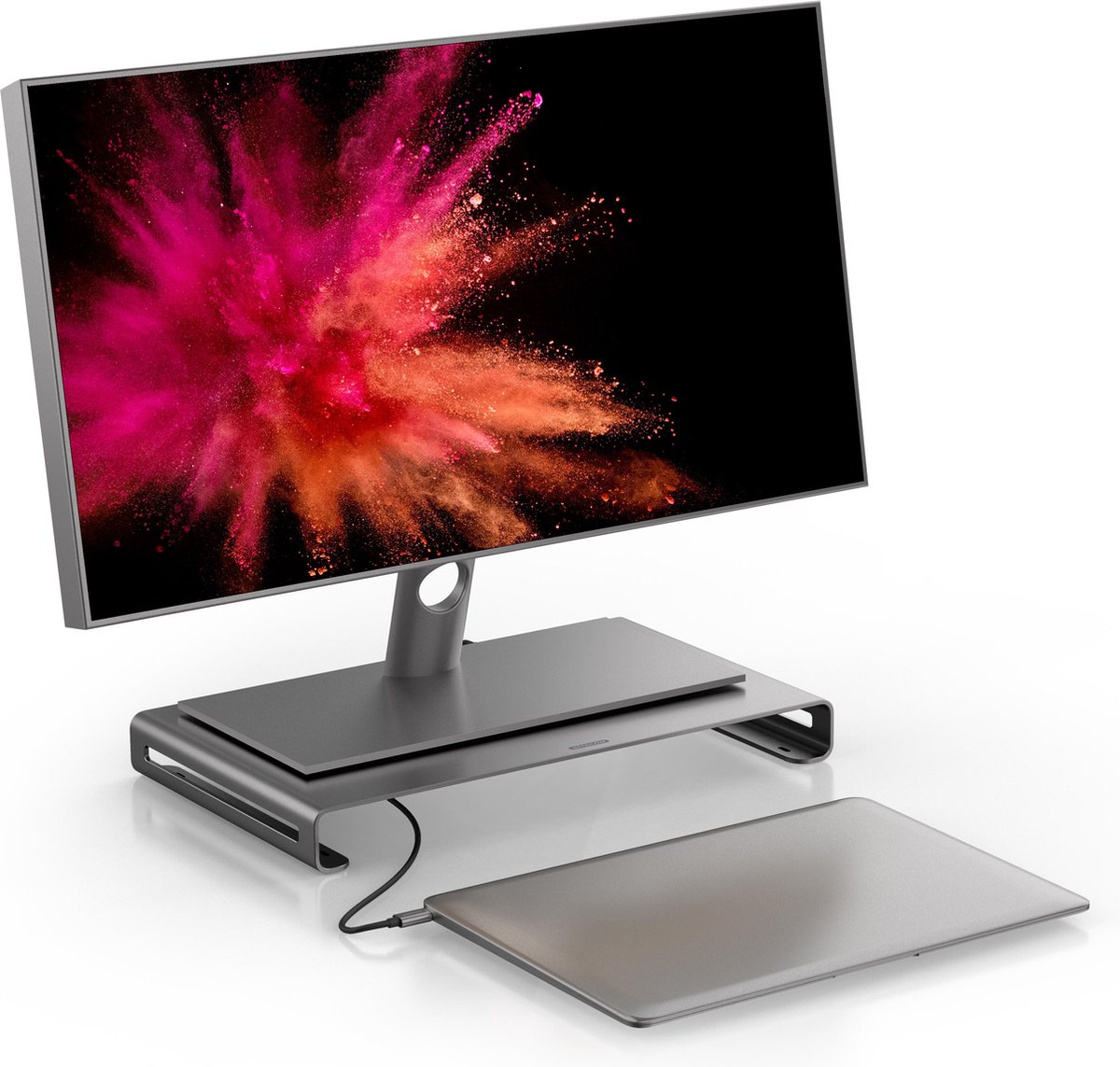 Sitecom CN-409 USB-C Multiport Pro Monitor Stand met PD Sitecom CN-409 USB-C Multiport Pro Monitor Stand met PD