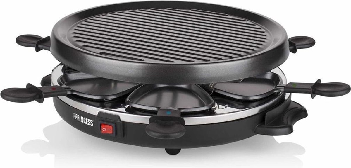 Princess Raclette 6 Grill Party 162725 - Zwart