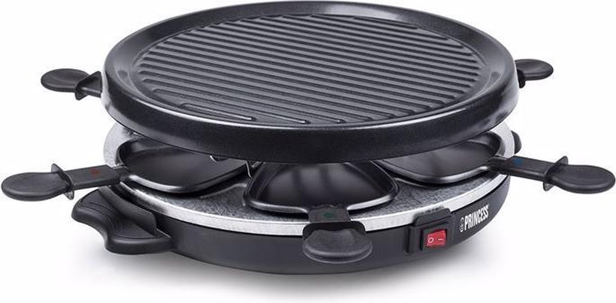 Princess Raclette 6 Grill Party 162725 - Zwart