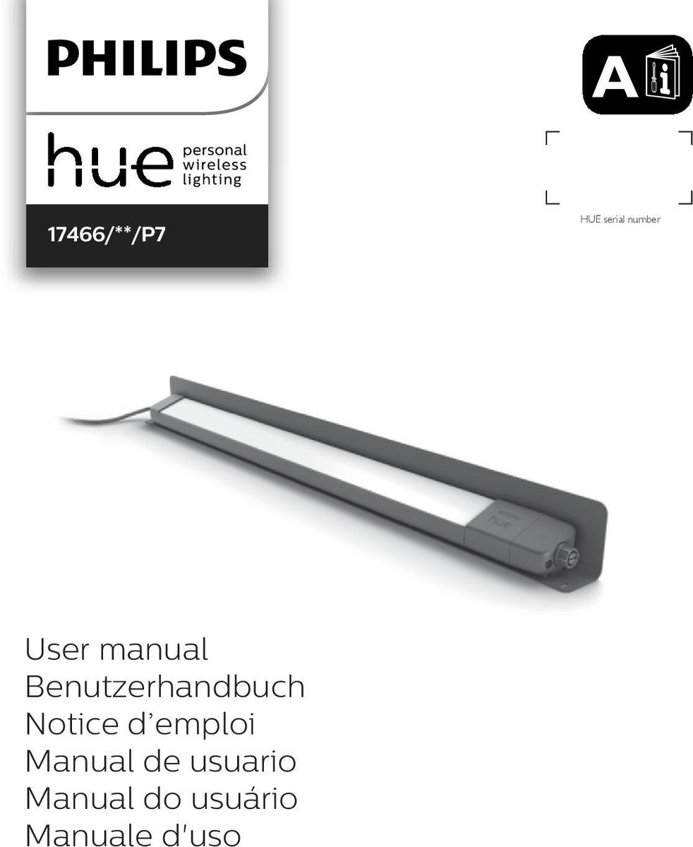 Philips Amarant verstraler White & Color - Zwart