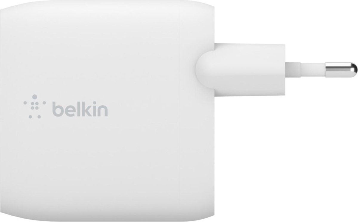 Belkin Dual Wall Charger 24 Watt met PVC USB-A-naar-Lightning-kabel 1 Meter - Wit