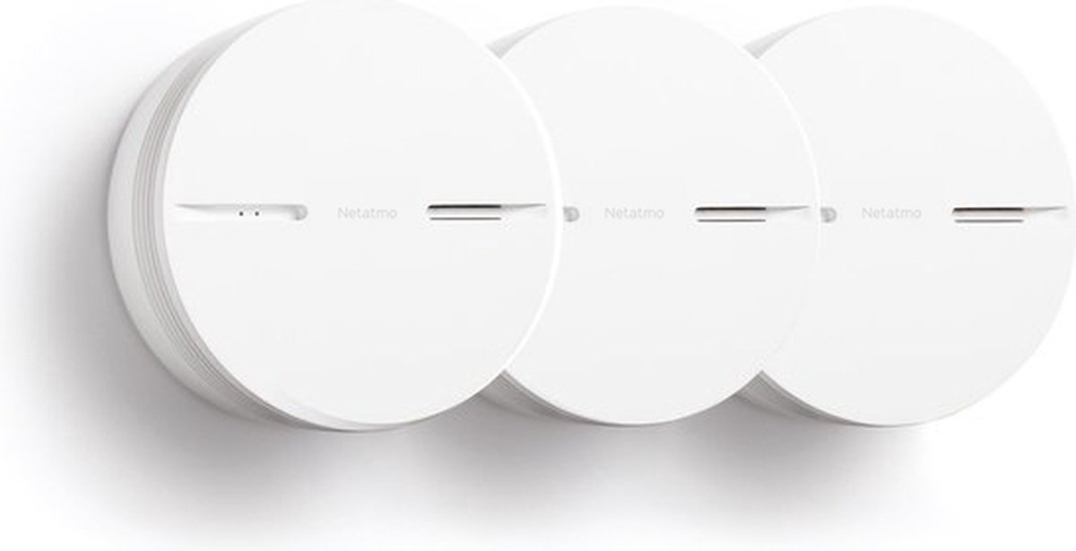 Netatmo Slimme Rookmelder (10 jaar) 3-Pack