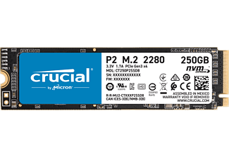 Crucial P2 250GB PCIe NVMe M2 SSD