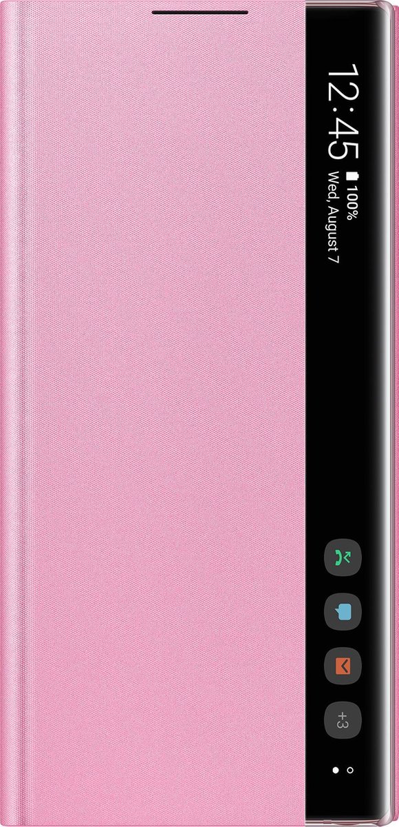 Samsung Galaxy Note10 Clear View Cover - Rosa