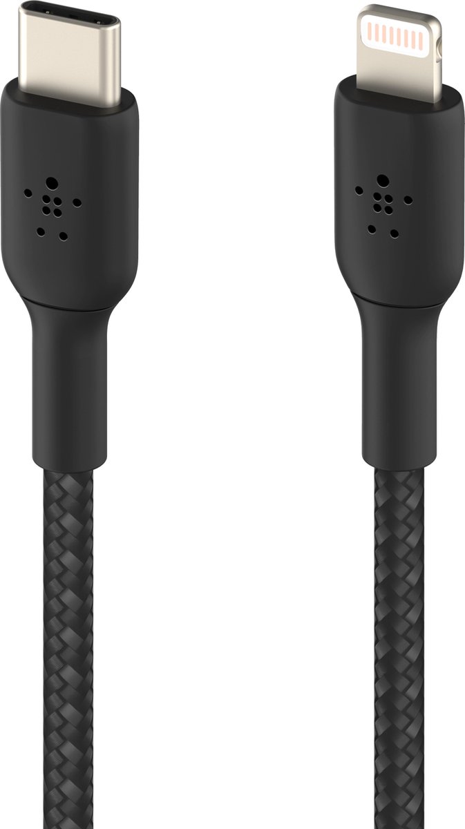 Belkin Braided USB-C-naar-Lightning 2 Meter - Negro