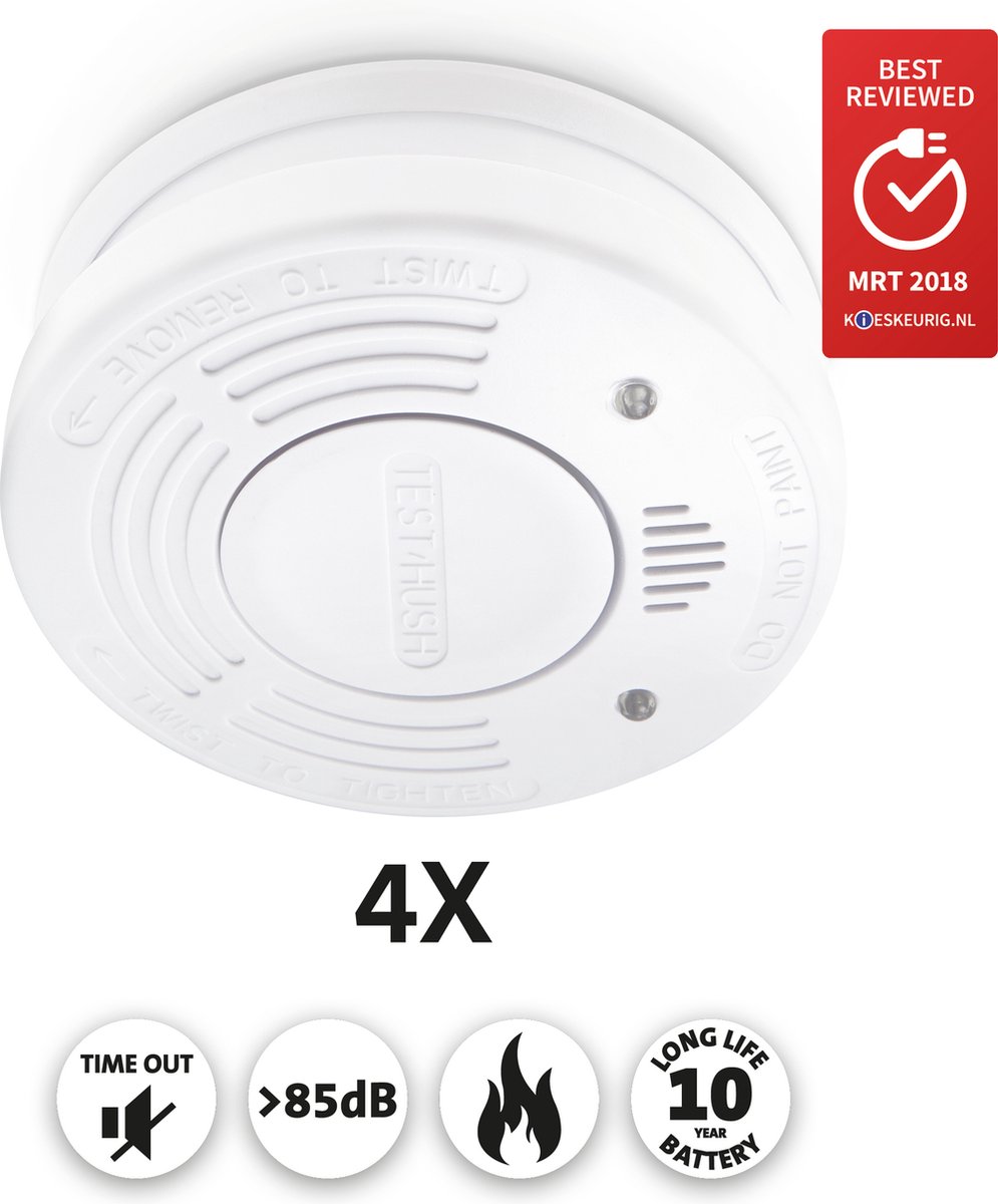 Alecto SA-110 (10 jaar) 4-Pack