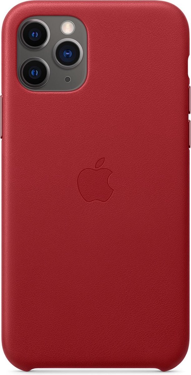 Apple iPhone 11 Pro Leather Back Cover - Rood
