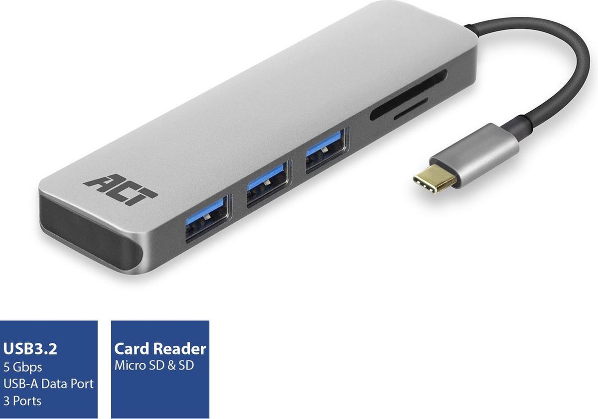 ACT AC7051 3 X USB-A CARDREADER