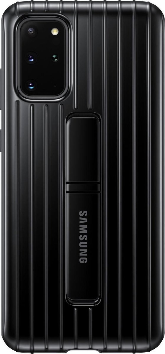 Samsung Galaxy S20 Plus Protective Standing Back Cover - Zwart