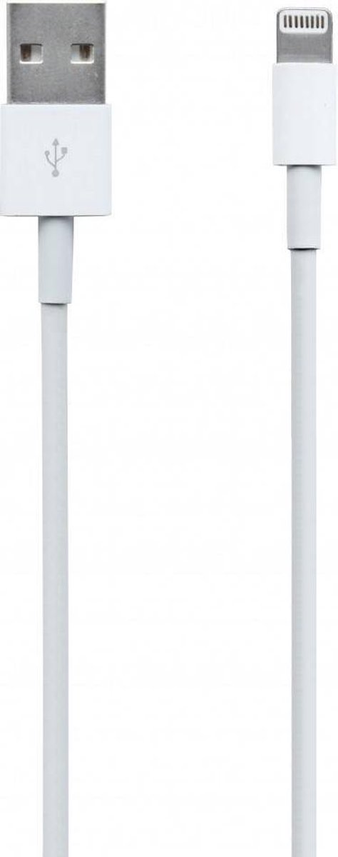 Apple Lightning naar Usb A Kabel 0.5 Meter - Blanco