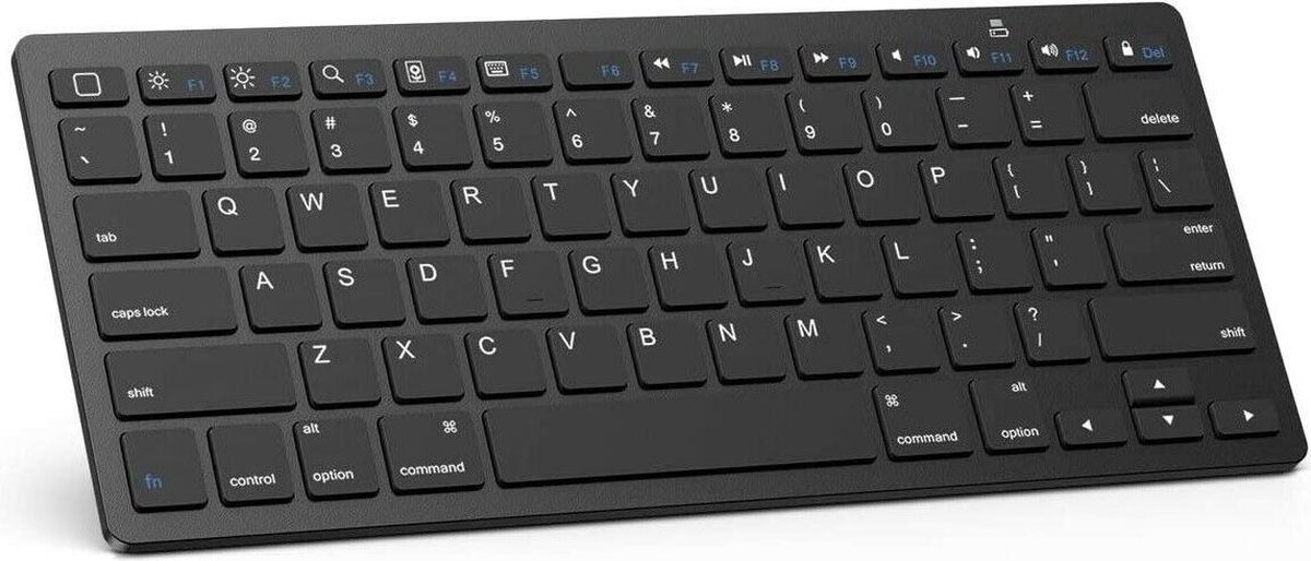 Draadloos Toetsenbord - Wireless Keyboard - Bluetooth - - Zwart