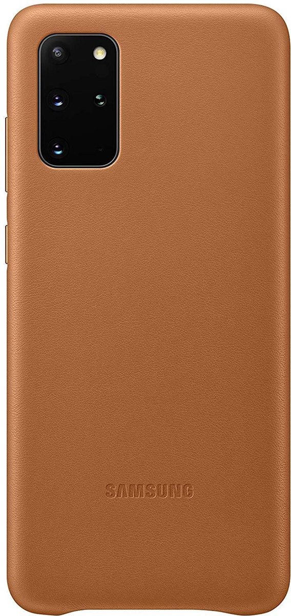 Samsung Galaxy S20 Plus Back Cover Leer - Bruin