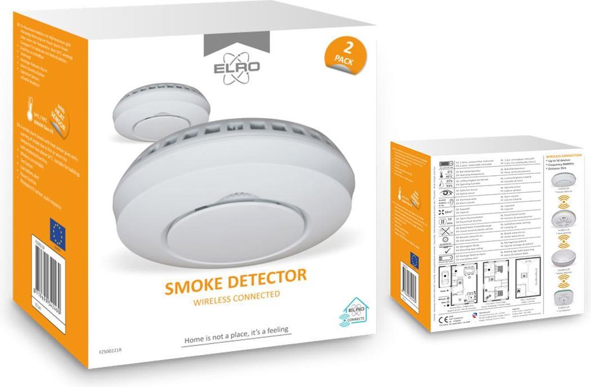 ELRO Connects FZ5002R (2 jaar) Duo Pack - Wit