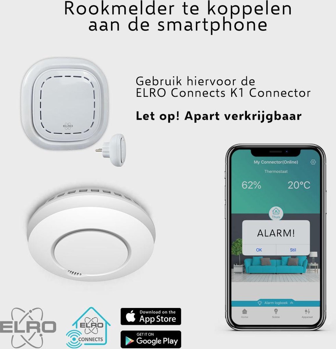 ELRO Connects FZ5002R (2 jaar) Duo Pack - Wit