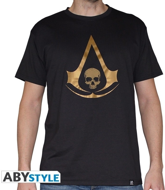 Abystyle Assassin's Creed - AC 4 Golden Crest Men's T-shirt Black