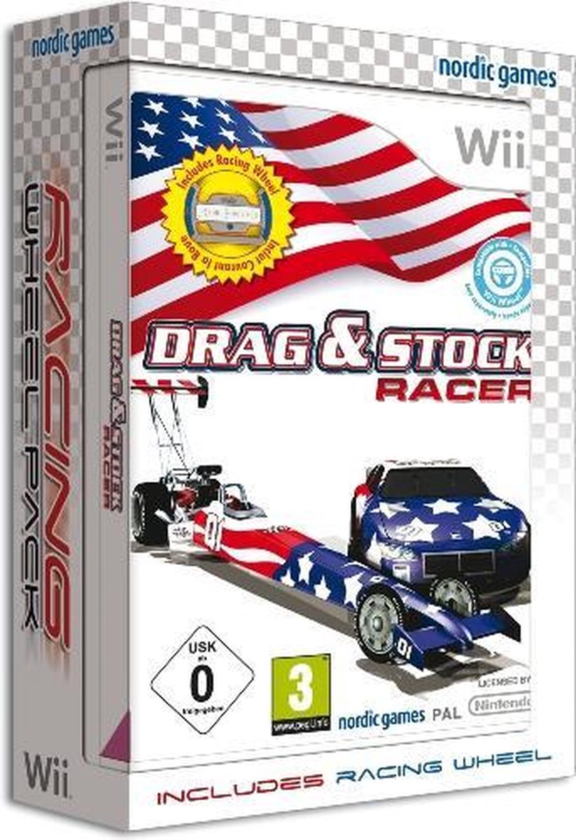Nordic Games Drag and Stock Racer incl. Steering Wheel