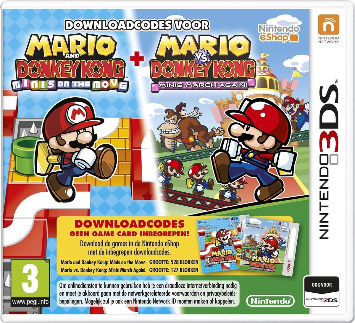 Nintendo Mario & Donkey Kong (Mini's on the Move / Mini's March Again) (Download Code)