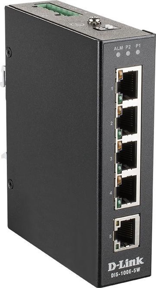 D-link DIS-100E-5W netwerk-switch Unmanaged L2 Fast Ethernet (10/100) - Negro