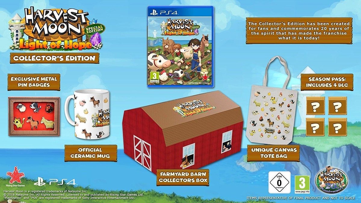 Rising Star games Harvest Moon Light of Hope Collector's Edition