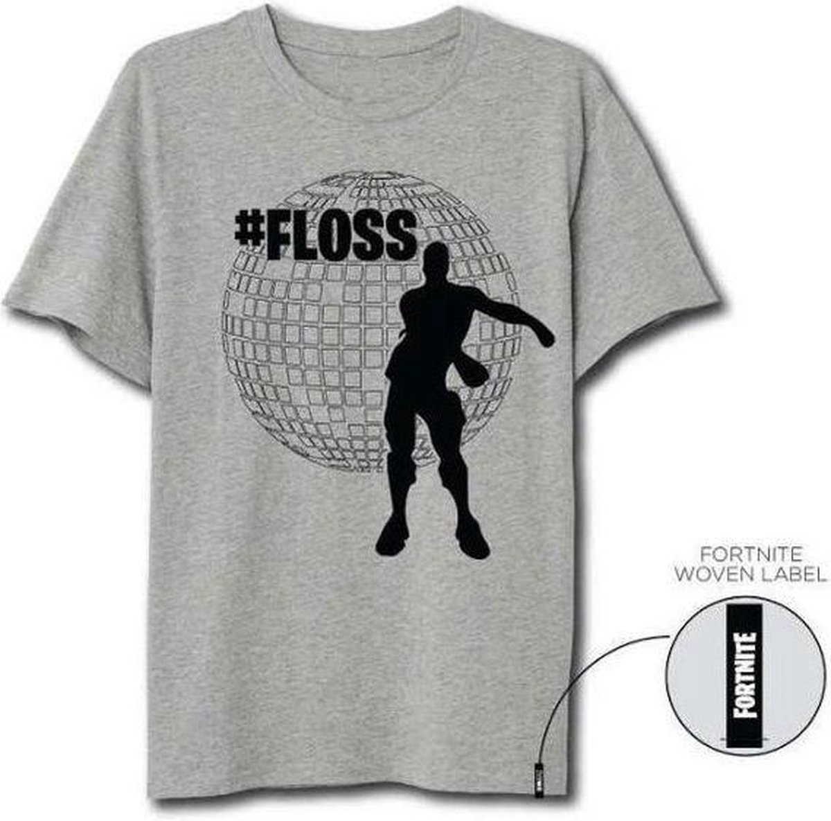 Hole in the Wall Fortnite - Floss Grey T-Shirt