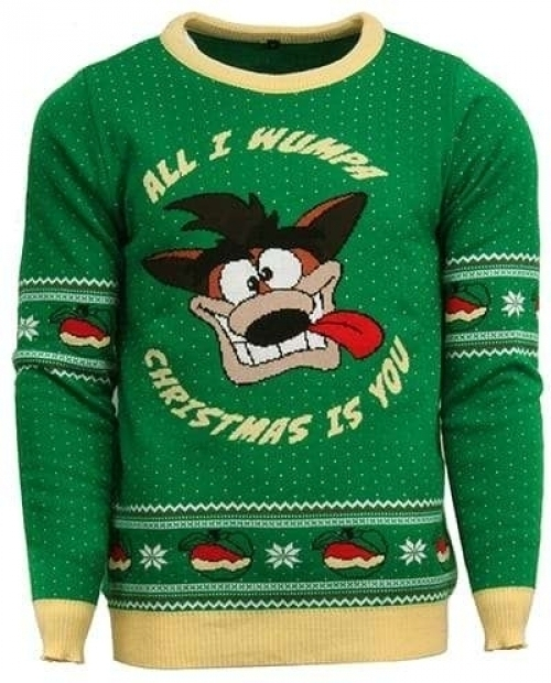 Numskull Crash Bandicoot - All I Wumpa Christmas is You Christmas Sweater