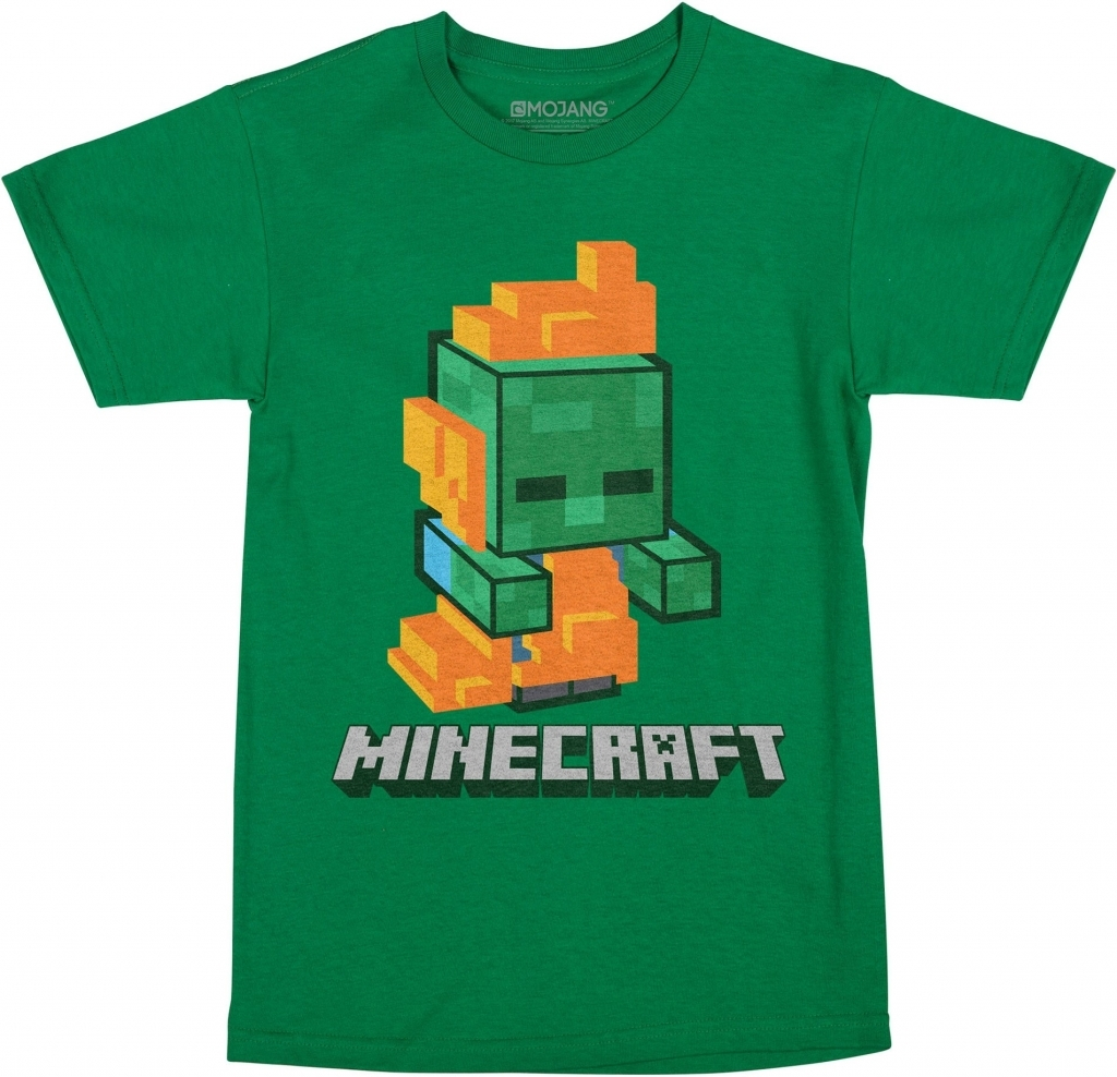 J!NX Minecraft - Mini Fire Zombie Youth Tee