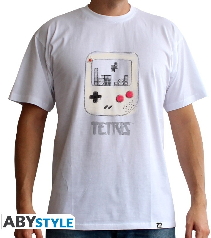 Abystyle Tetris - GB Cartoon Men's T-shirt White