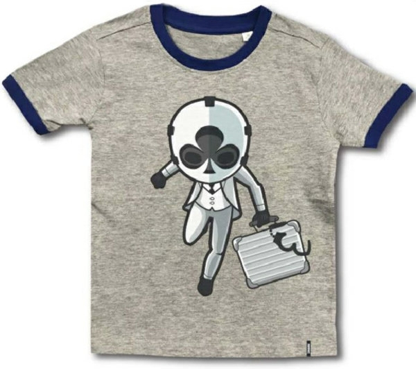 Hole in the Wall Fortnite - Clover Heist Grey Kids T-Shirt