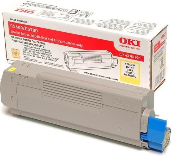 Oki 43381905 - Tonercartridge - Geel