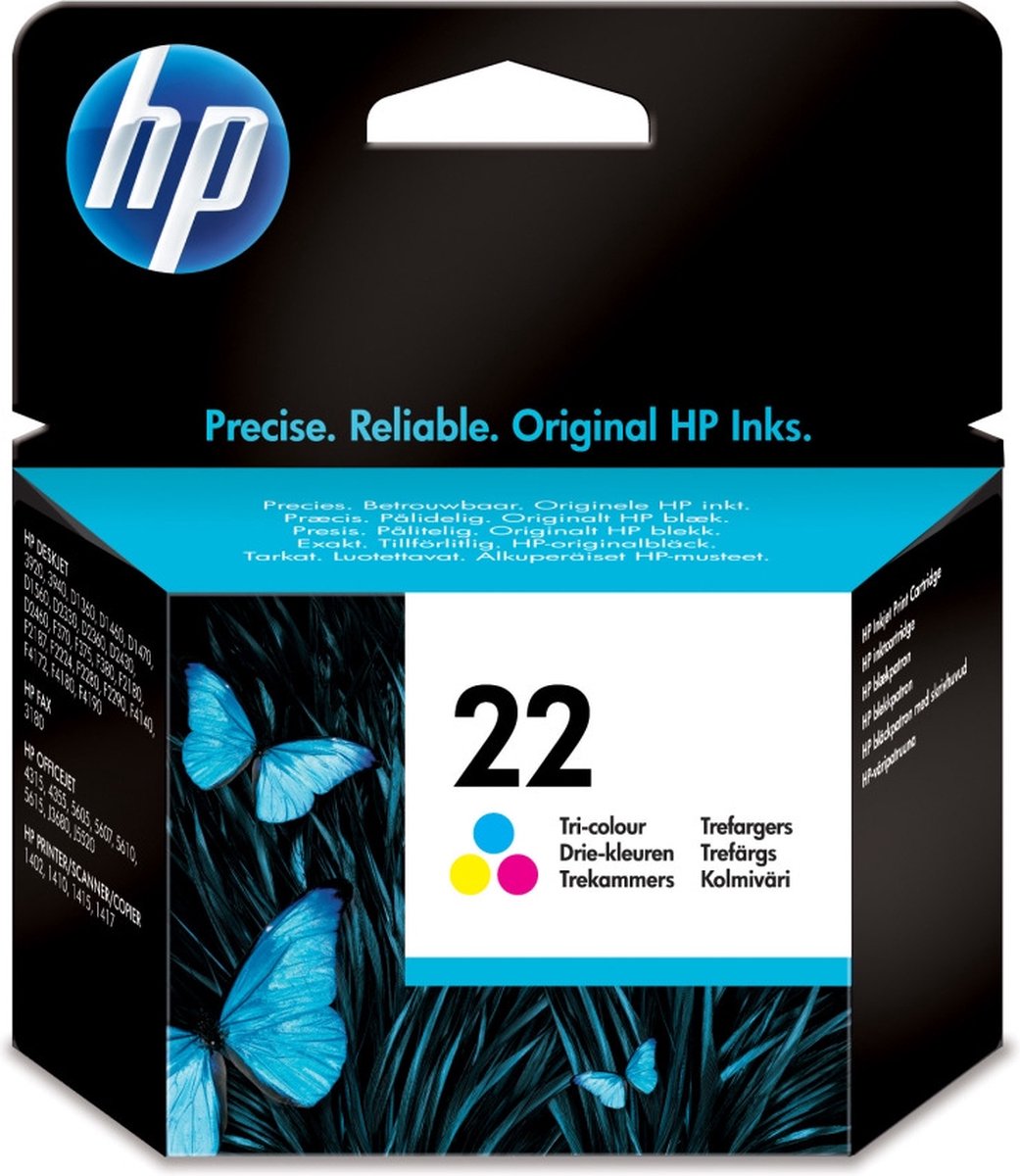 HP Inktcartridge nummer 22 kleur C9352AE