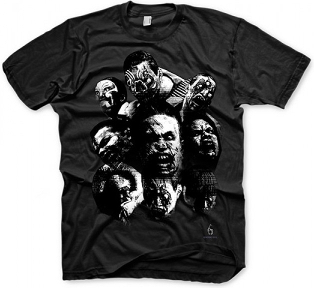 Gaya Entertainment Resident Evil 6 T-Shirt - Zombie Mosaic Black