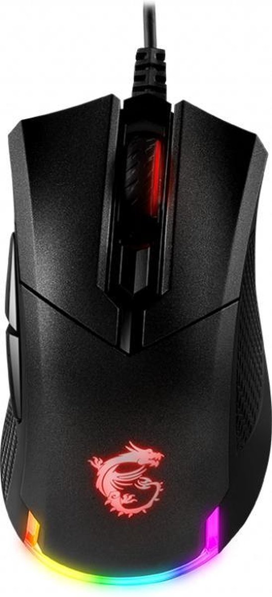 MSI Clutch GM50 muis USB Type-A Optisch 7200 DPI Ambidextrous - Negro