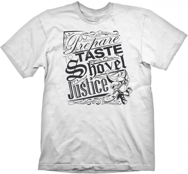 Gaya Entertainment Shovel Knight T-Shirt Shovel Justice WhiteShovel Knight T-Shirt Shovel Justice White