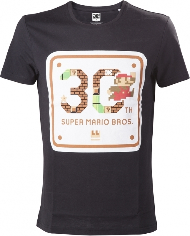Difuzed Super Mario Bros 30th Anniversary T-Shirt Black