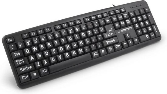 Esperanza EK129 toetsenbord USB QWERTY Brits Engels - Zwart