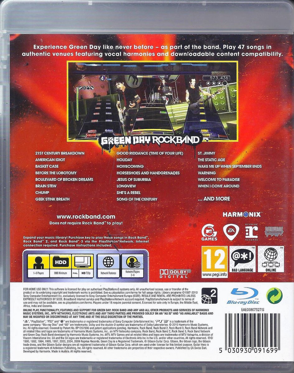 Electronic Arts Green Day Rock Band