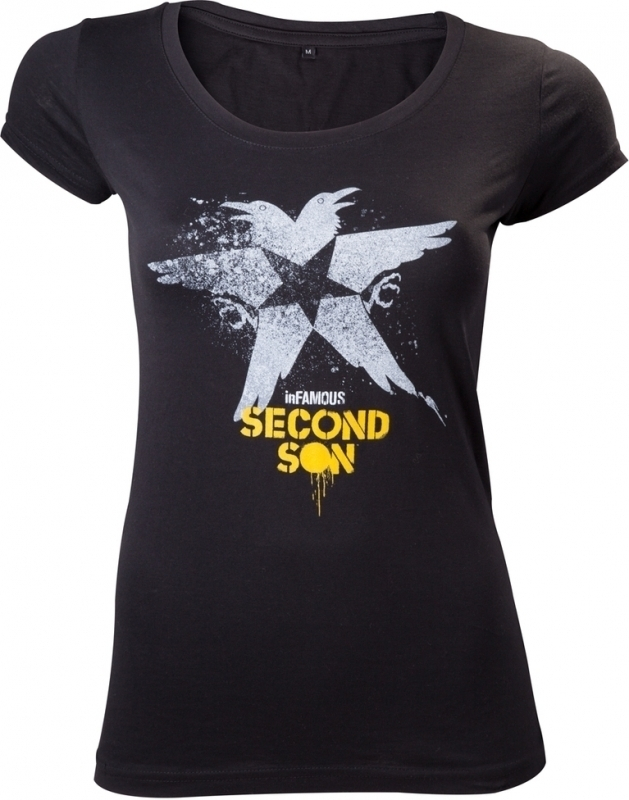 Difuzed Infamous Second Son T-Shirt Black Bird Women