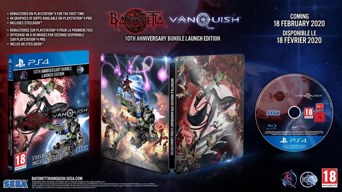 SEGA Bayonetta & Vanquish Double Pack Limited 10th Anniversary edition